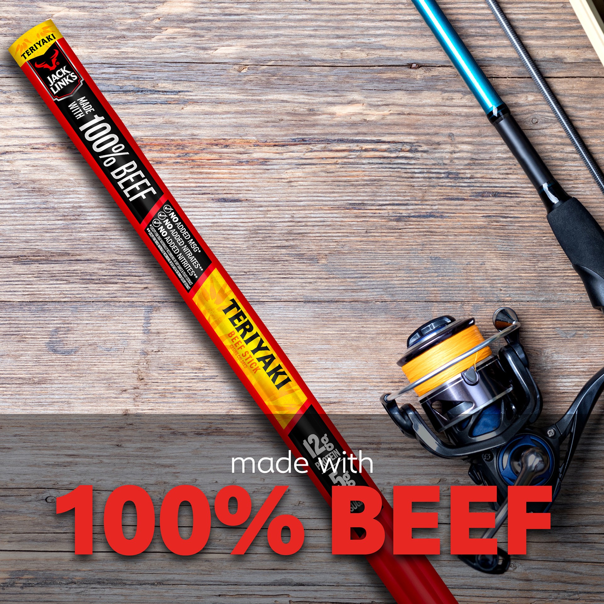 slide 8 of 9, Jack Link's Teriyaki Beef Stick 1.84 oz, 1.84 oz