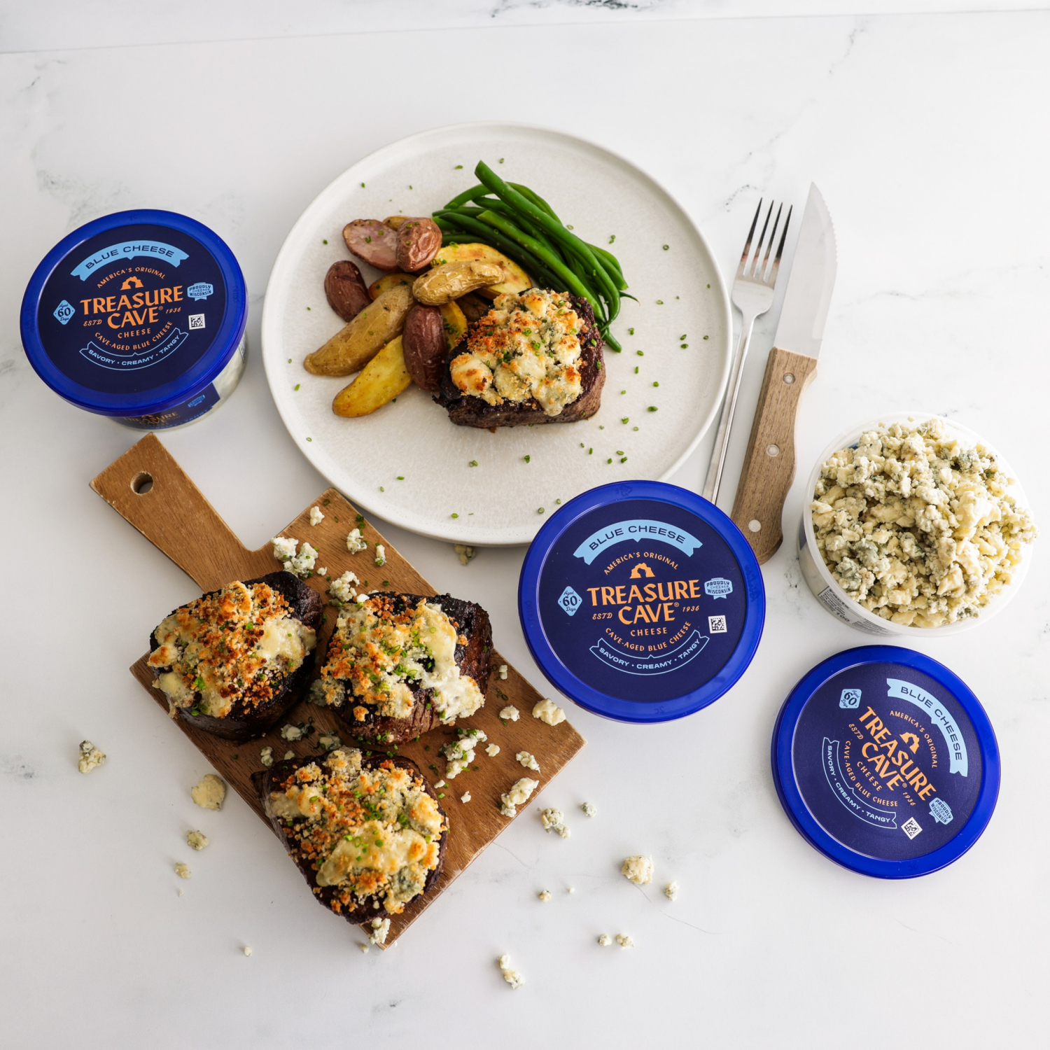 slide 3 of 5, Treasure Cave Blue Cheese 5 oz, 5 oz