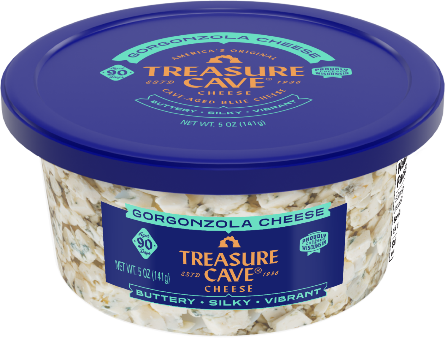 slide 1 of 6, Treasure Cave Crumbled Gorgonzola Cheese 5 oz, 5 oz