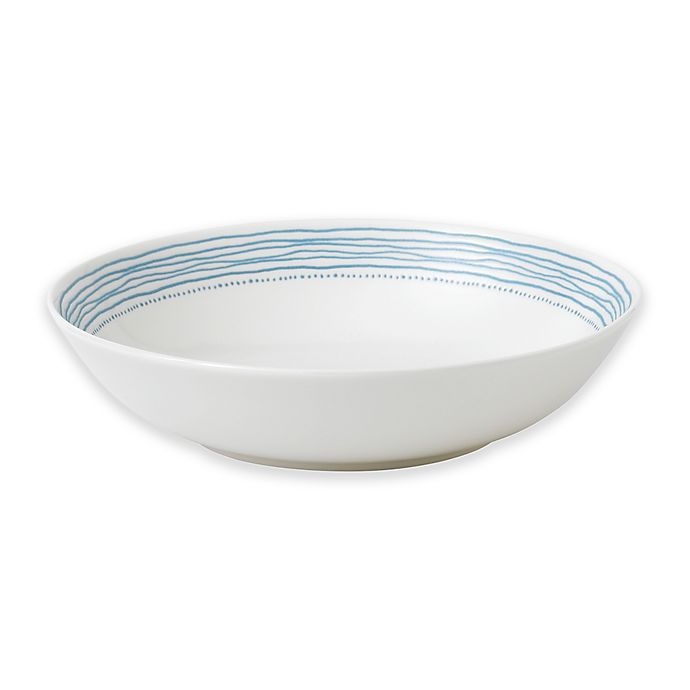 slide 1 of 1, ED Ellen DeGeneres Crafted by Royal Doulton Polar Blue Dots Pasta Bowl, 1 ct