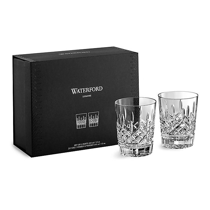 slide 7 of 7, Waterford Lismore Double Old-Fashioned Glasses, 2 ct