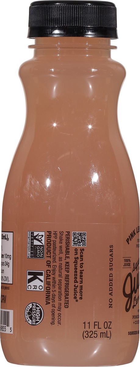 slide 7 of 14, Squeezed Juice Pink Lemonade with Pomegranate + Cucumber 11 fl oz, 11 fl oz