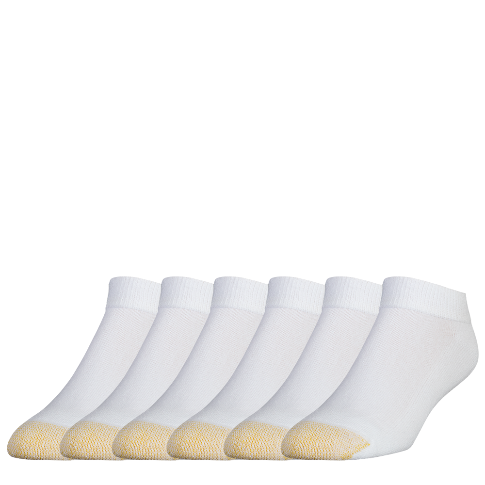 slide 1 of 1, Gold Toe Large Low Cut Sock Pack - White, 6 ct