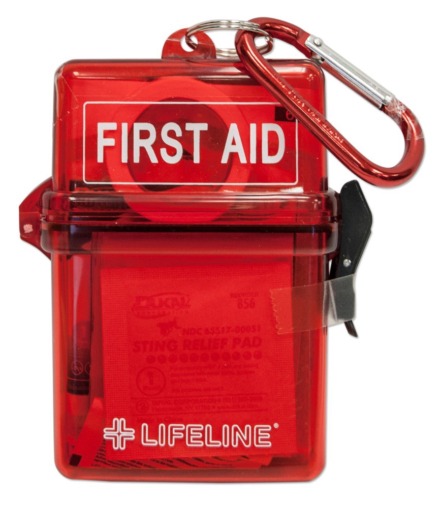 slide 1 of 2, Lifeline Glove Box First Aid Kit - Red, 1 ct