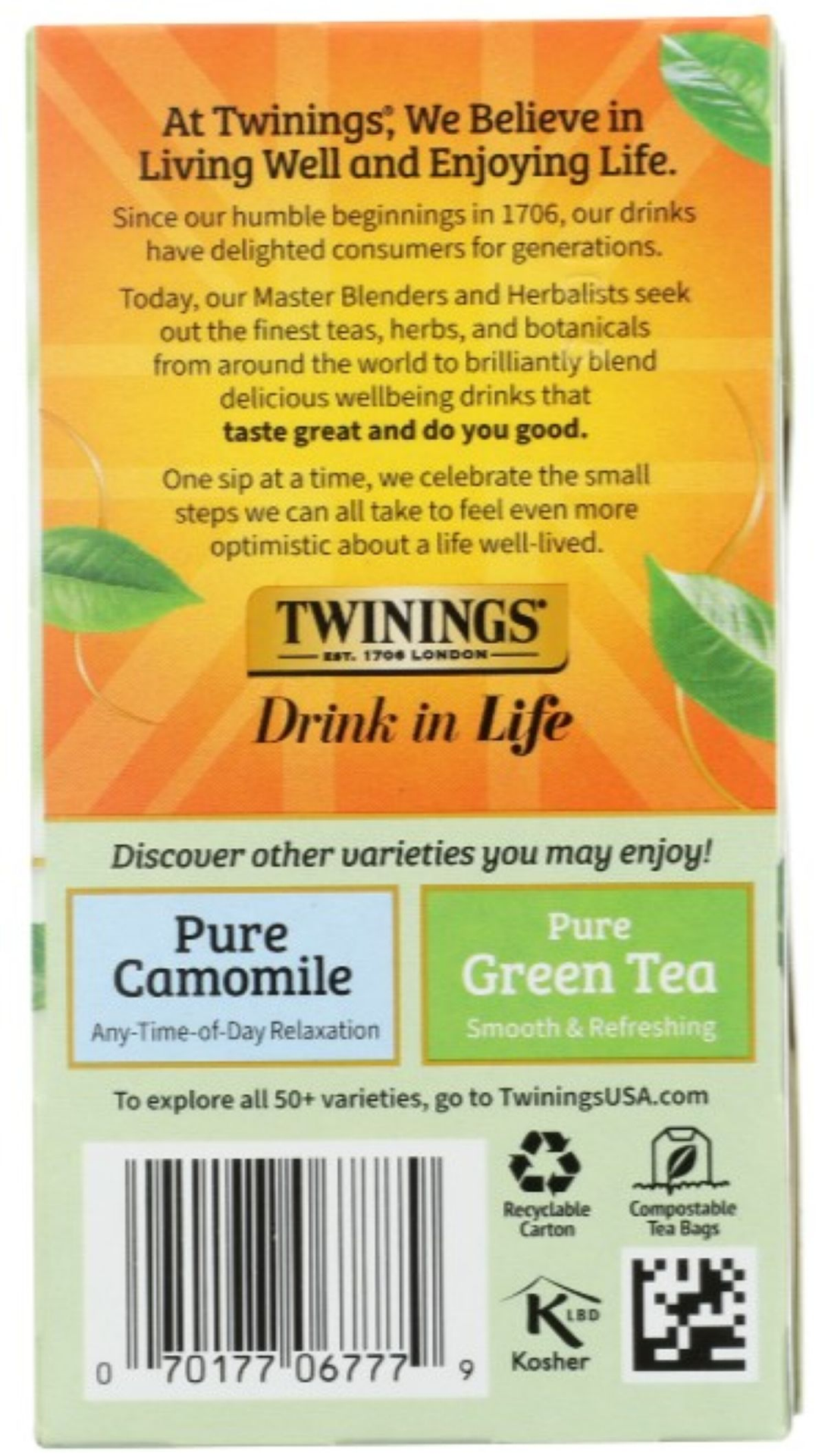 slide 2 of 2, Twinings Pure Peppermint Herbal Tea 20 Tea Bags - 20 ct, 20 ct; 1.41 oz