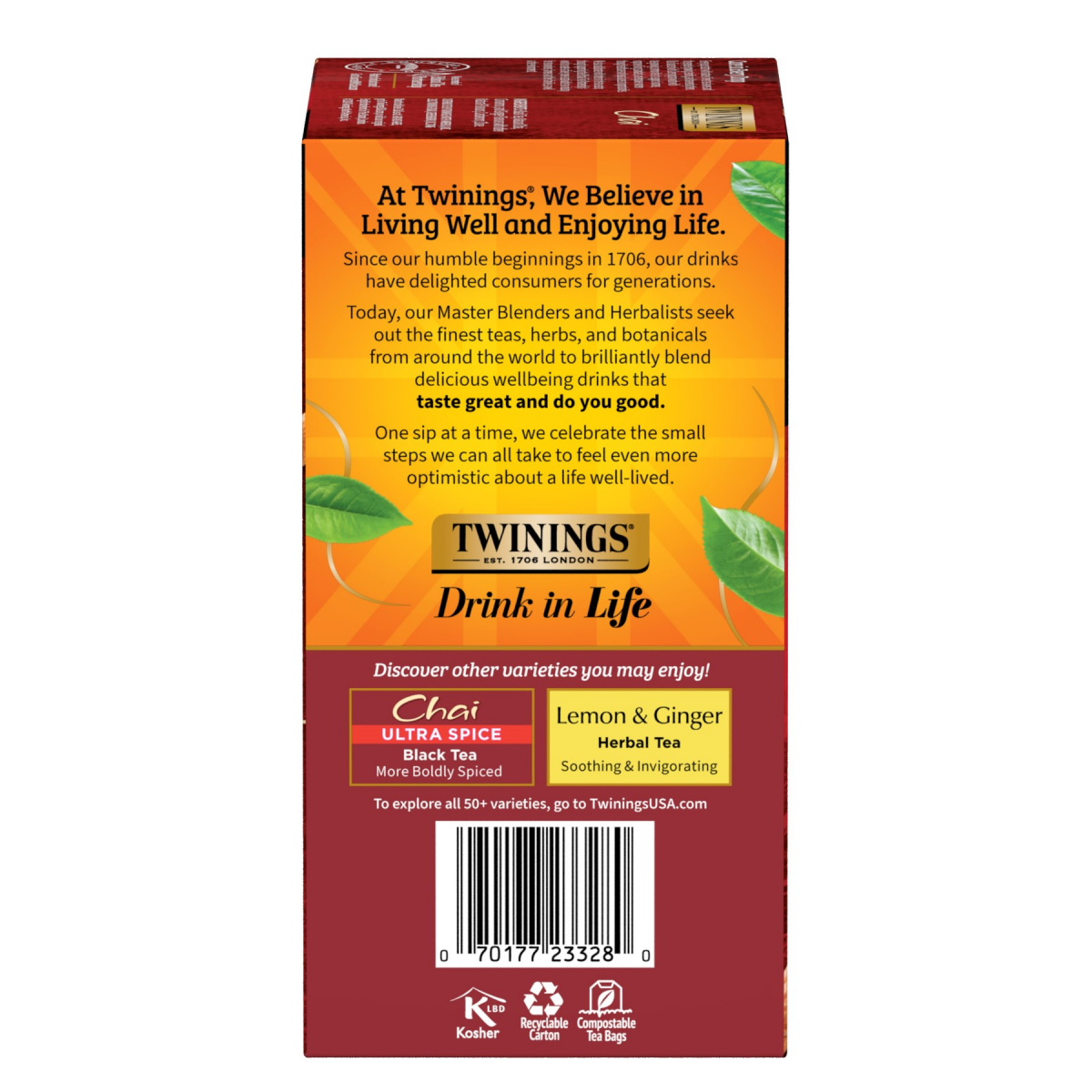slide 2 of 2, Twinings Chai Flavoured Black Tea 50 Tea Bags - 50 ct, 50 ct