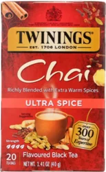 Twinings Chai Ultra Spice Flavoured Black Tea 20 Tea Bags
