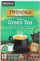 Twinings of London Green Tea 12 ct K-Cup Pods 1.26 oz. Box - 1.26 oz