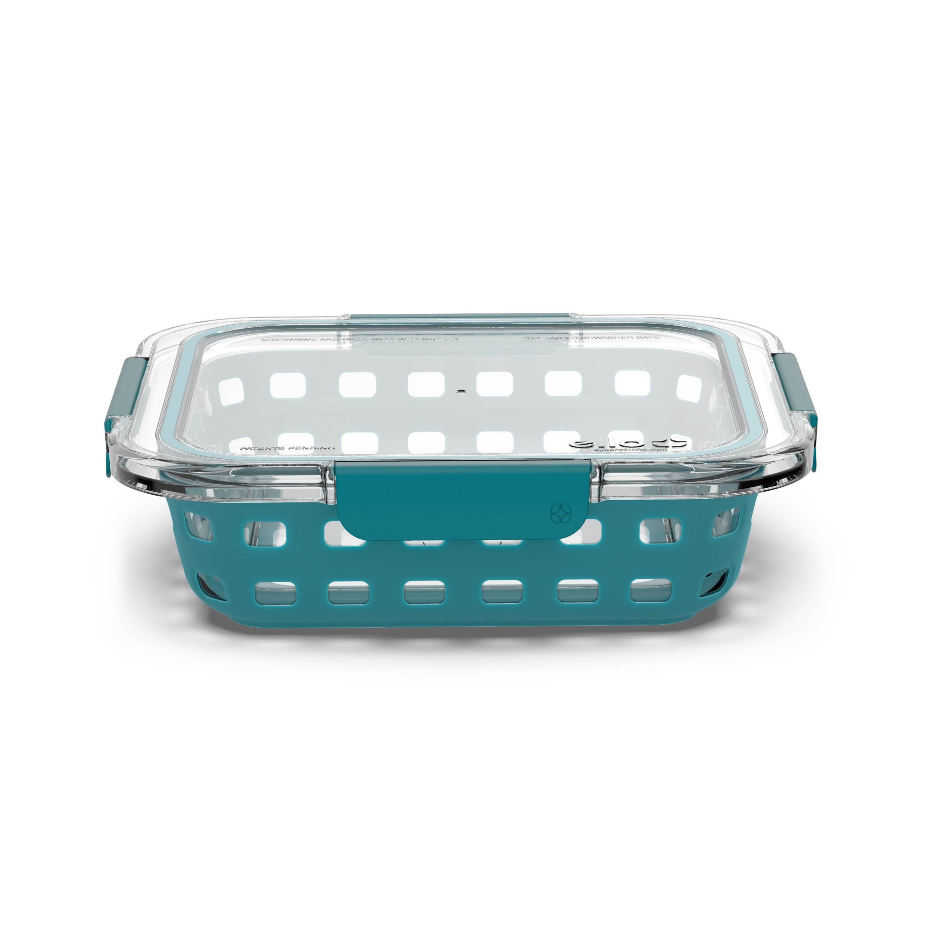 slide 1 of 4, Ello Baking Dish Teal, 8 in x 8 in