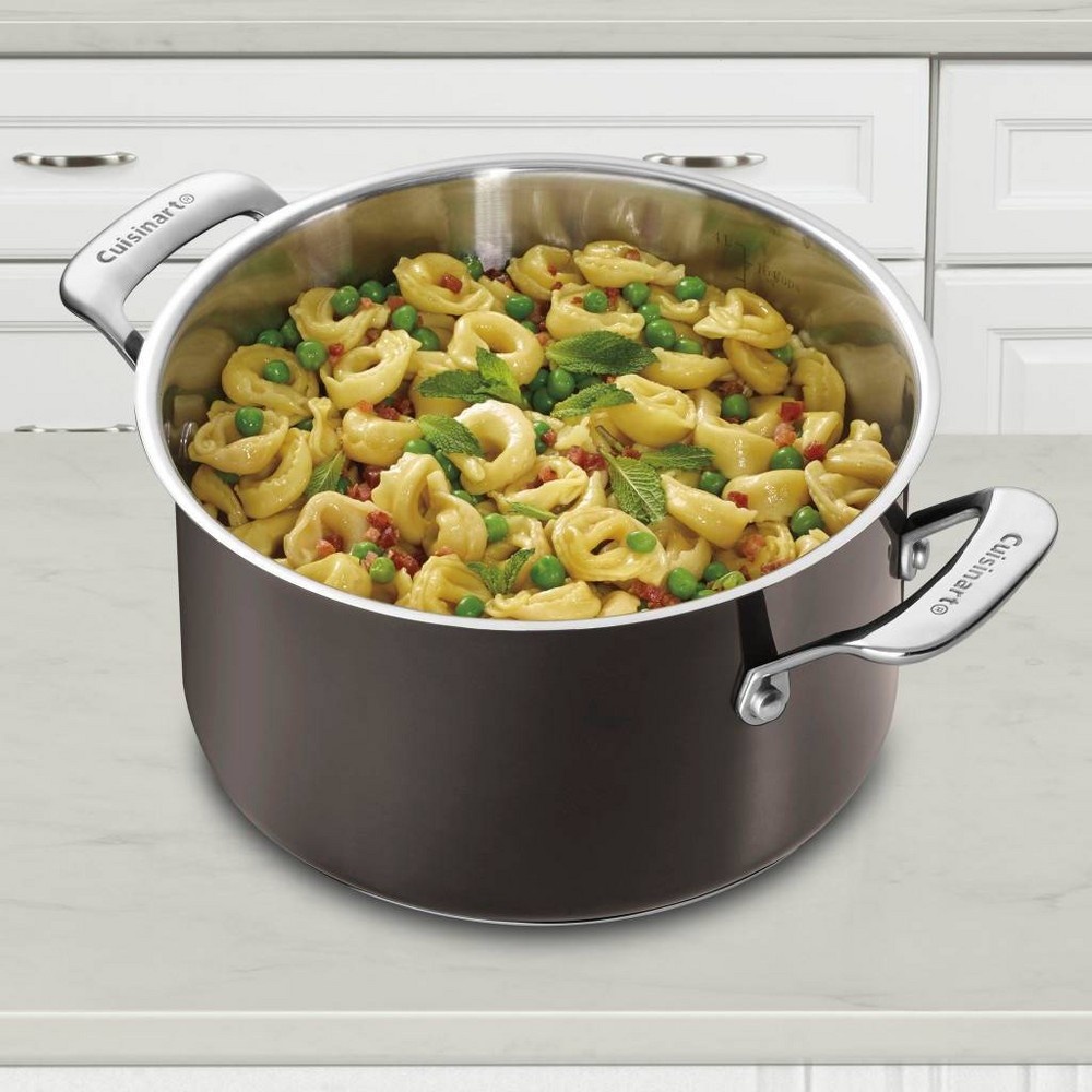 slide 3 of 4, Cuisinart In the Mix Stainless Steel Redefine Cooking Pasta Pot with Cover, 5 qt