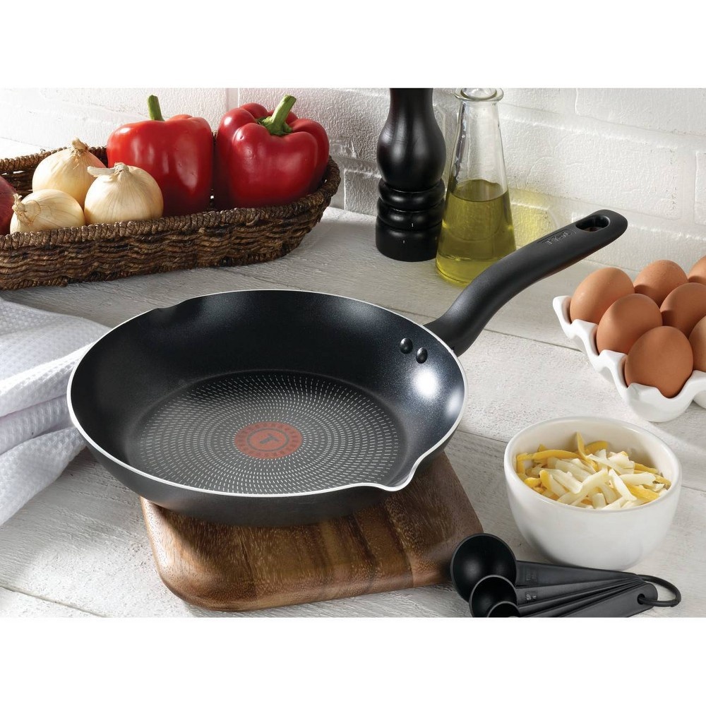 slide 4 of 10, T-fal Simple Stack Non Stick Cook Set Black, 10 ct