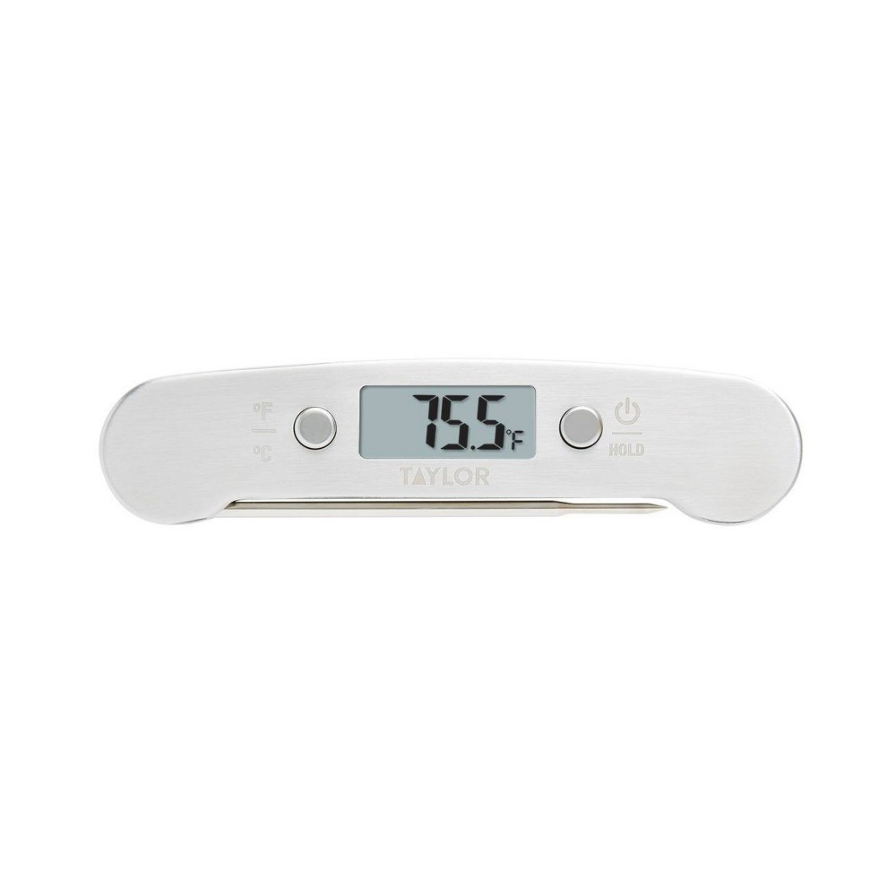 slide 2 of 5, Taylor Stainless Steel Digital Folding Kitchen Thermometer, 1 ct