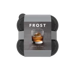 FROST Silicone Round Ice Cube Tray Gray