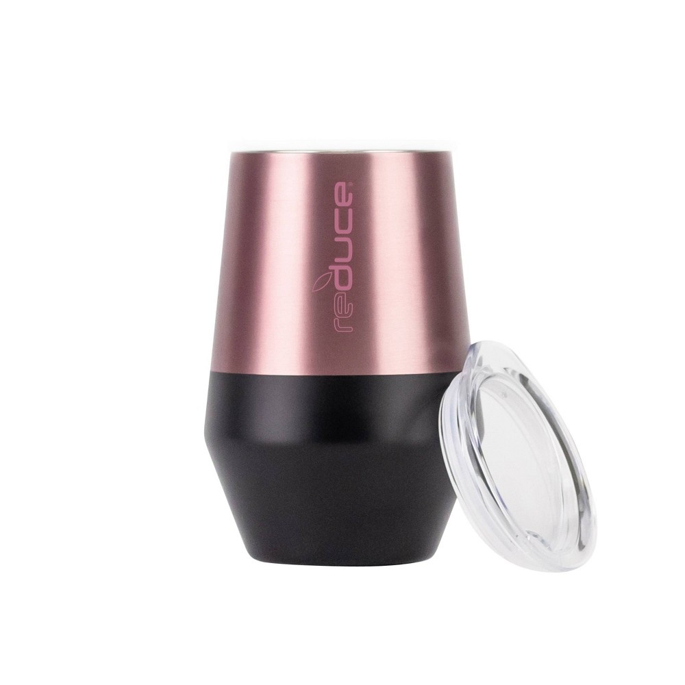 slide 3 of 4, Reduce Wine Tumbler Rose Gold, 12 oz