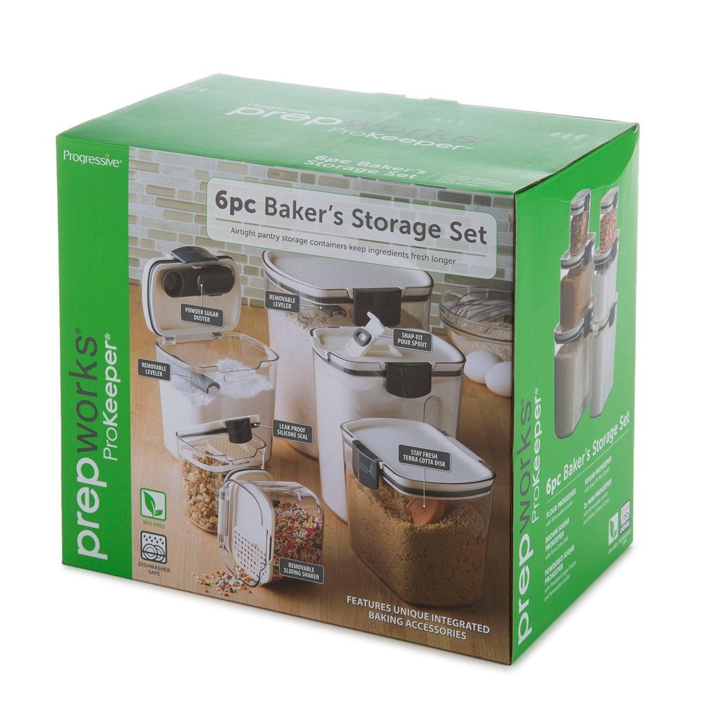 slide 7 of 12, Prepworks Prokeeper Baker's Storage set, 6 ct