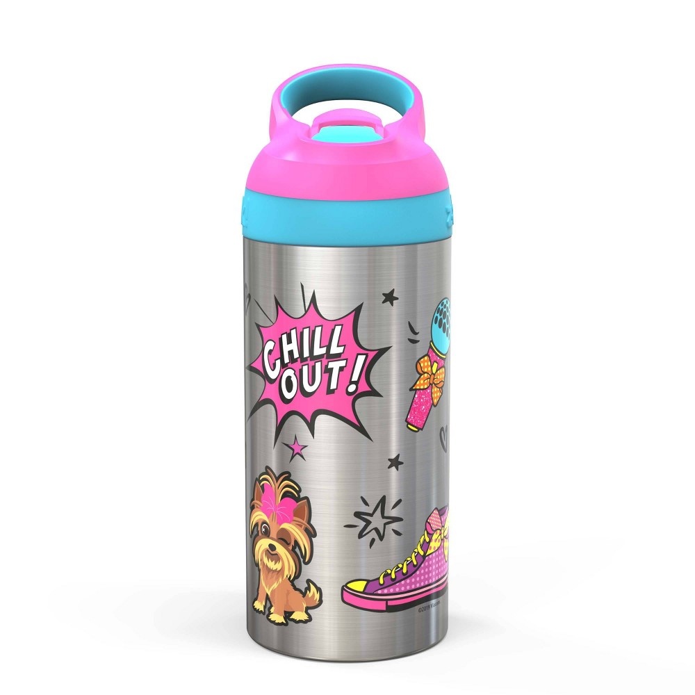 slide 2 of 3, JoJo Siwa Stainless Steel Water Bottle - Zak Designs, 19.5 oz