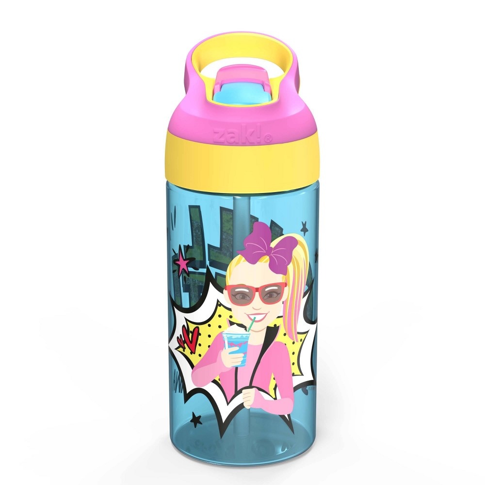 slide 2 of 3, JoJo Siwa Plastic Triton Water Bottle Blue - Zak Designs, 17.5 oz