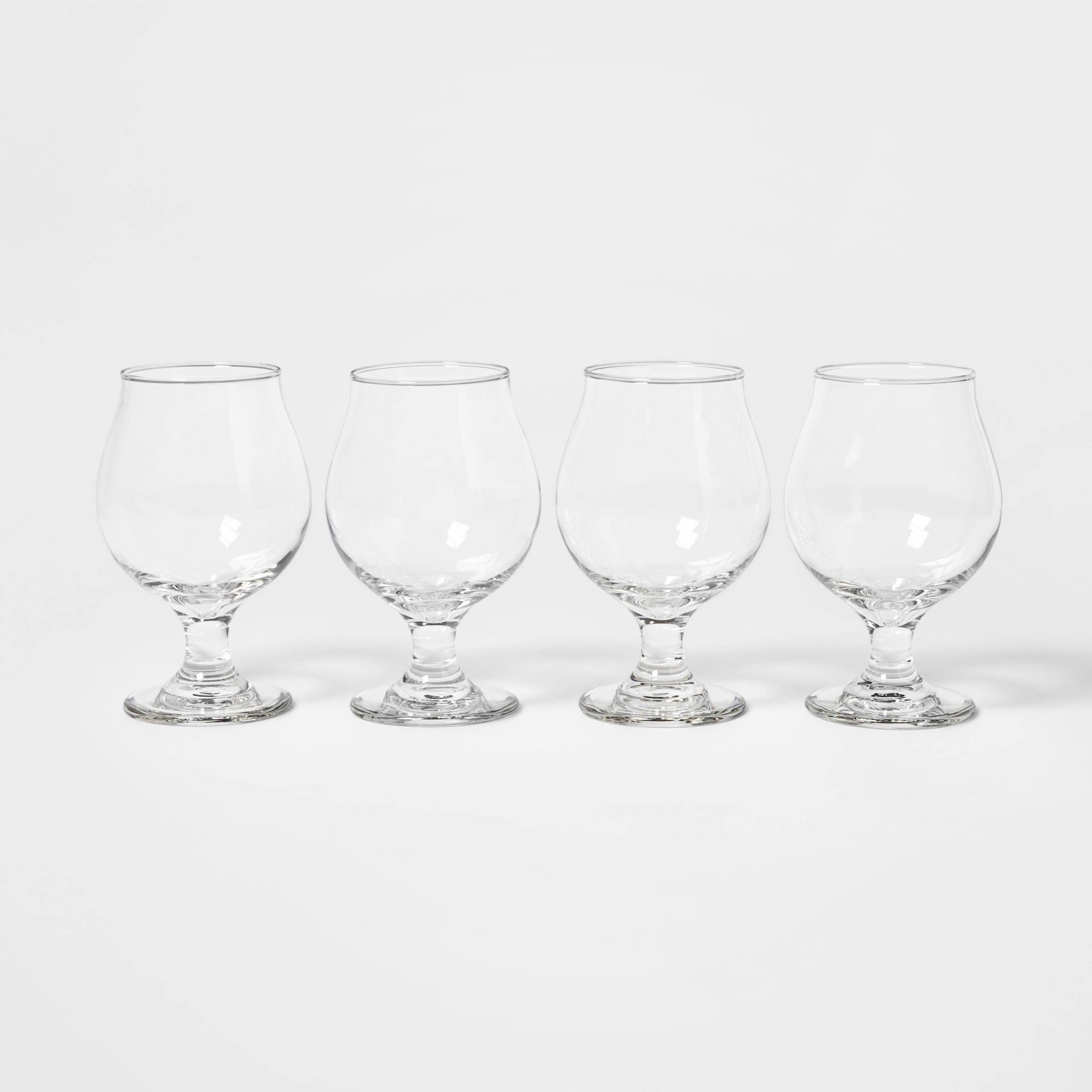 slide 1 of 2, 16oz 4pk Glass Tulip Beer Glasses - Threshold, 4 ct; 16 oz