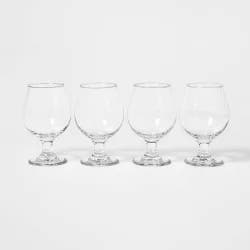 16oz 4pk Glass Tulip Beer Glasses - Threshold