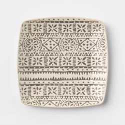 Stoneware Genesis Spoon Rest White/Gray - Threshold