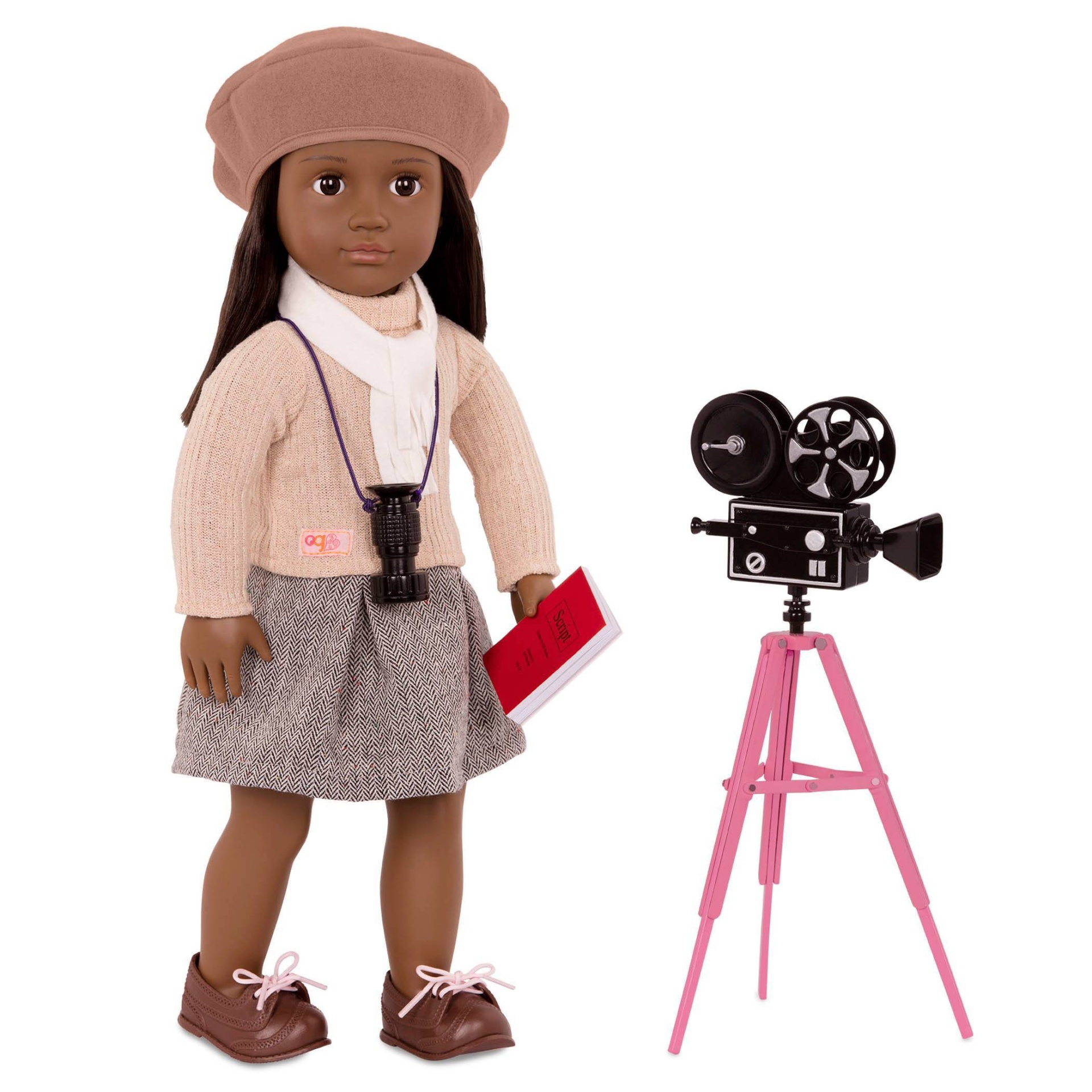 slide 1 of 4, Our Generation Diandrea with Camera Accessory 18" Movie Director Doll, 1 ct