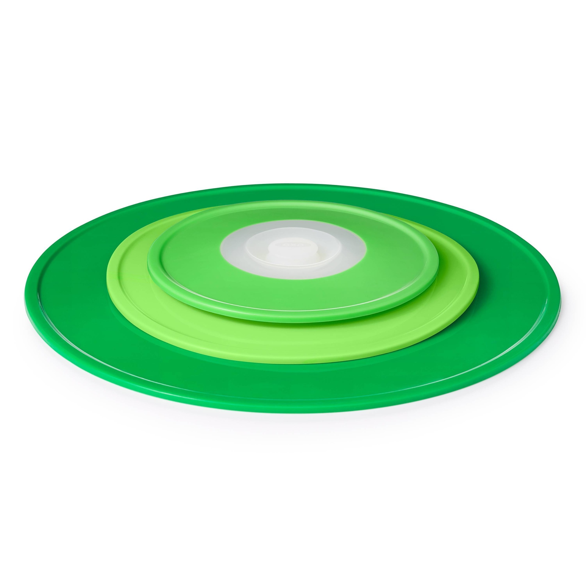 slide 1 of 4, OXO Silicone Reusable Lid Set, 3 ct