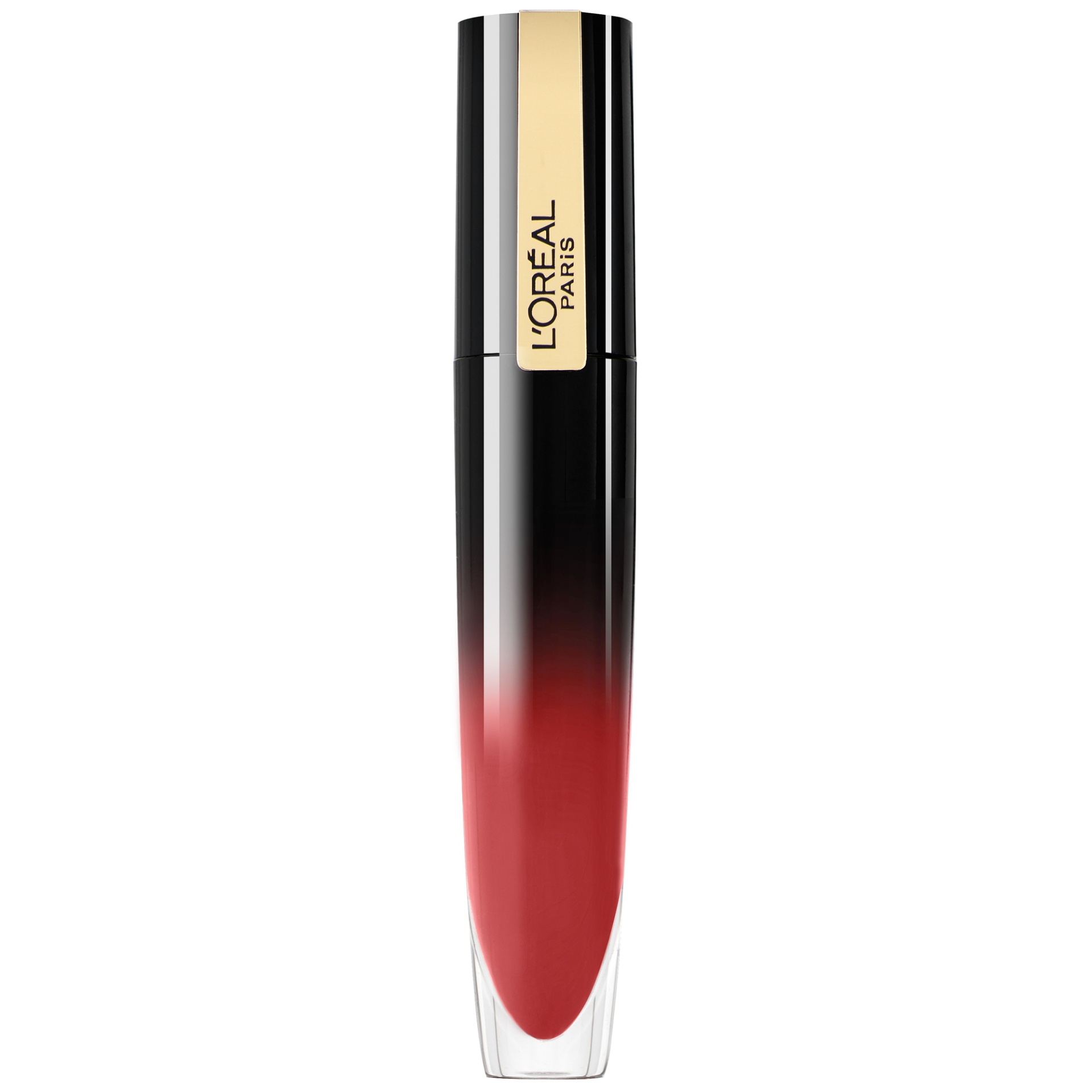 slide 1 of 1, L'Oréal Brilliant Signature Shiny Lip Stain Lipstick, Be Fiery 317, 0.21 fl oz