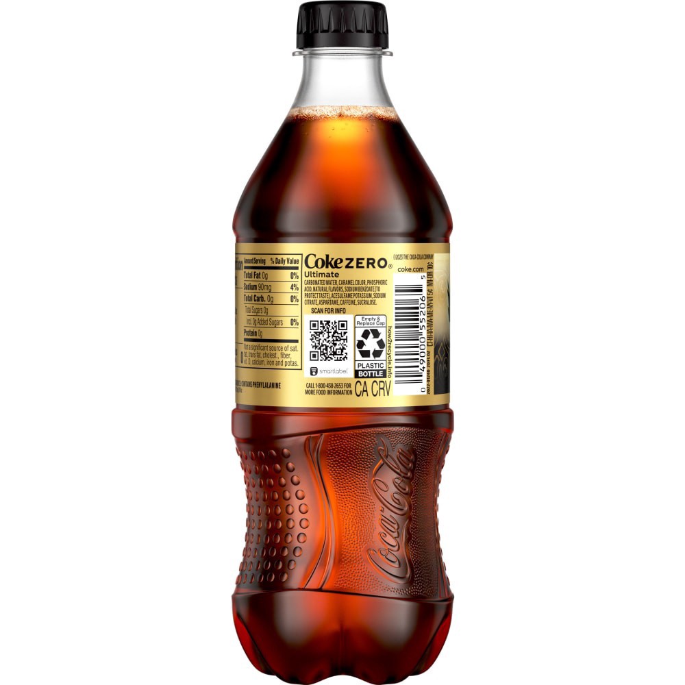 slide 4 of 5, Coca-Cola Zero Sugar Ultimate Bottle, 20 fl oz, 20 oz