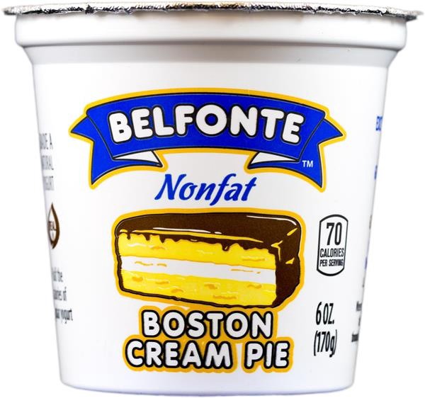 slide 1 of 1, Belfonte Nonfat Boston Cream Pie Yogurt, 6 oz