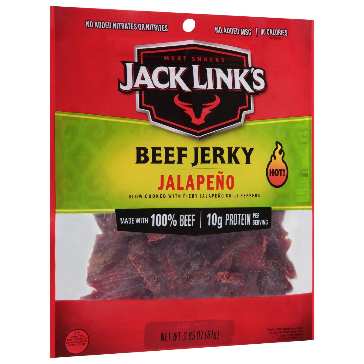 slide 2 of 9, Jack Link's 2.85 Ounce Jack Link's Jalapeno Beef Jerky 1/1 Count, 2.85 oz