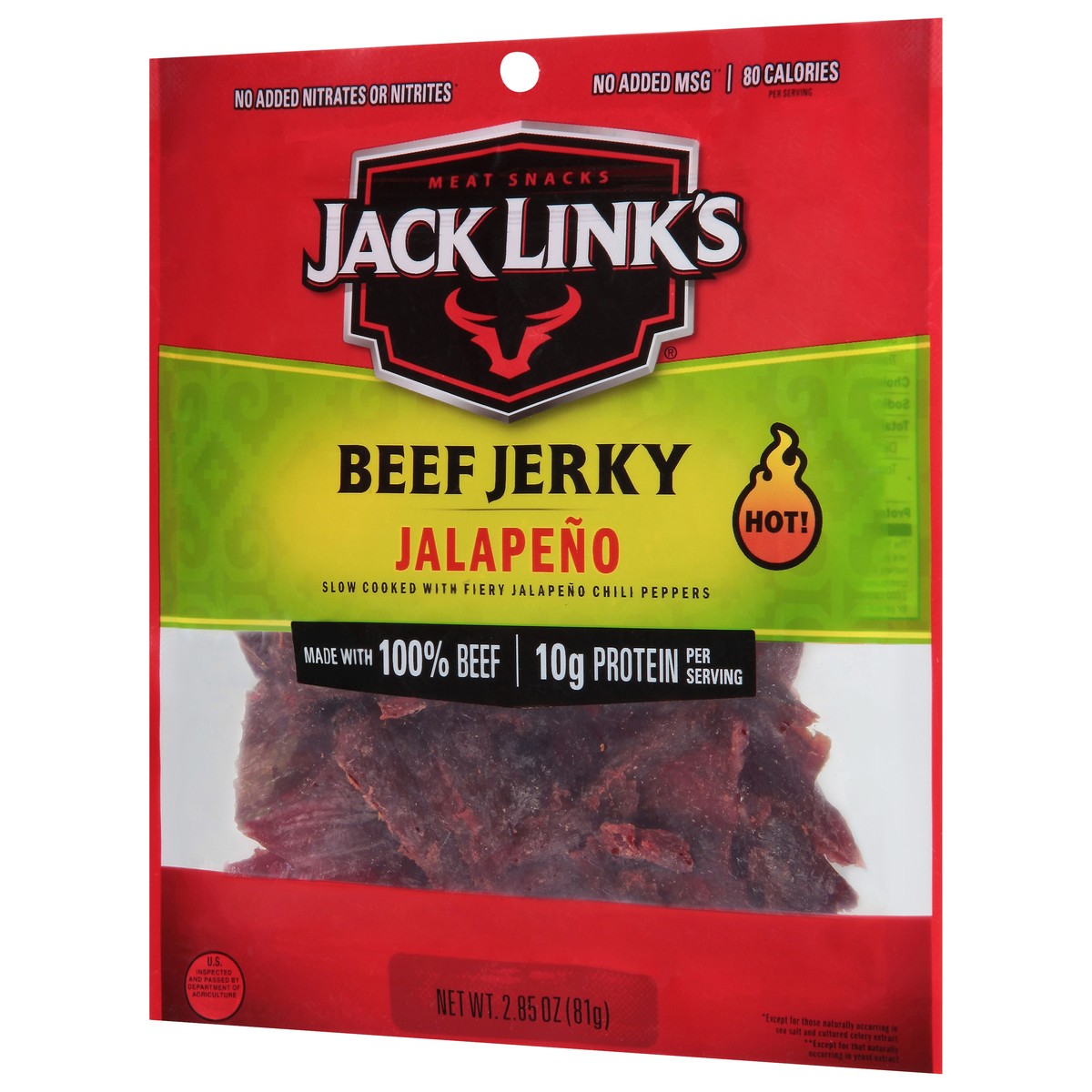 slide 3 of 9, Jack Link's 2.85 Ounce Jack Link's Jalapeno Beef Jerky 1/1 Count, 2.85 oz