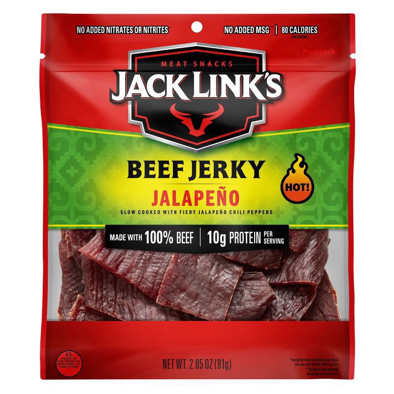 slide 1 of 9, Jack Link's 2.85 Ounce Jack Link's Jalapeno Beef Jerky 1/1 Count, 2.85 oz