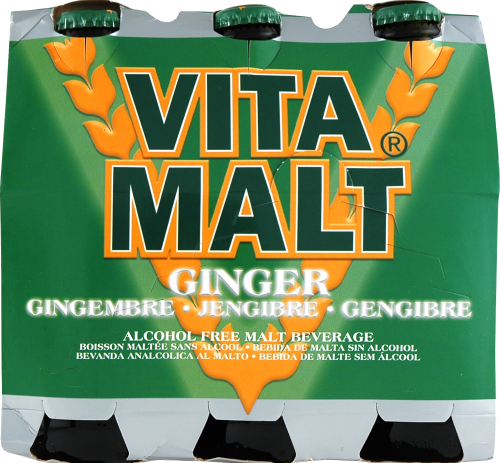 slide 1 of 3, Vita Malt Ginger Beverage - 6 ct; 12 fl oz, 6 ct; 12 fl oz