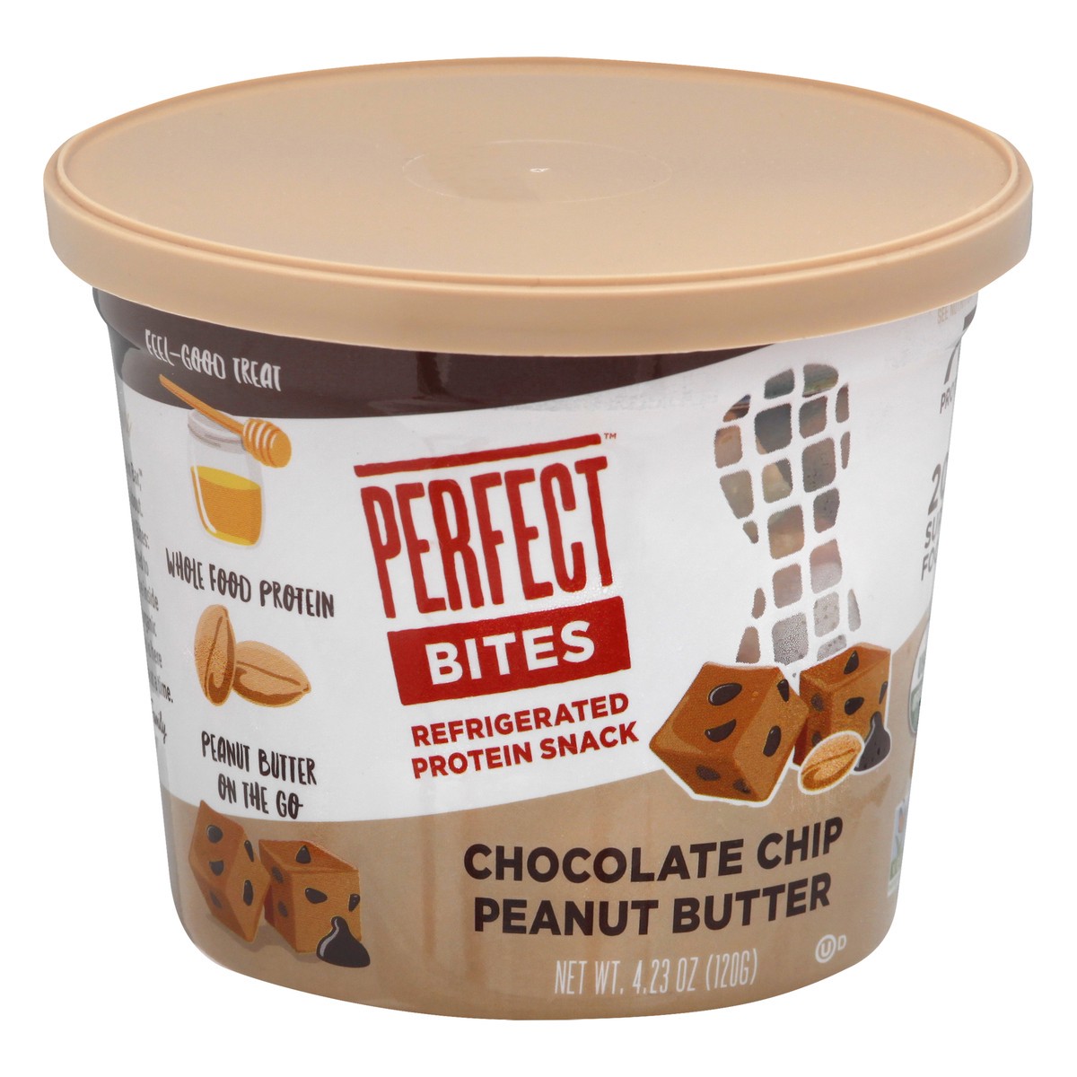 slide 5 of 13, Perfect Bites Refrigerated Chocolate Chip Peanut Butter Protein Snacks 4.23 oz, 4.23 oz