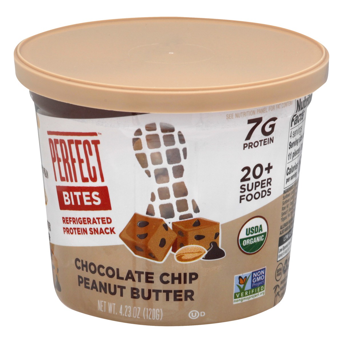 slide 2 of 13, Perfect Bites Refrigerated Chocolate Chip Peanut Butter Protein Snacks 4.23 oz, 4.23 oz