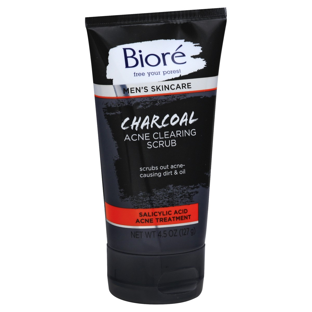 slide 4 of 11, Biore Charcoal Mens Acne Clearing Scrub, 4.5 oz