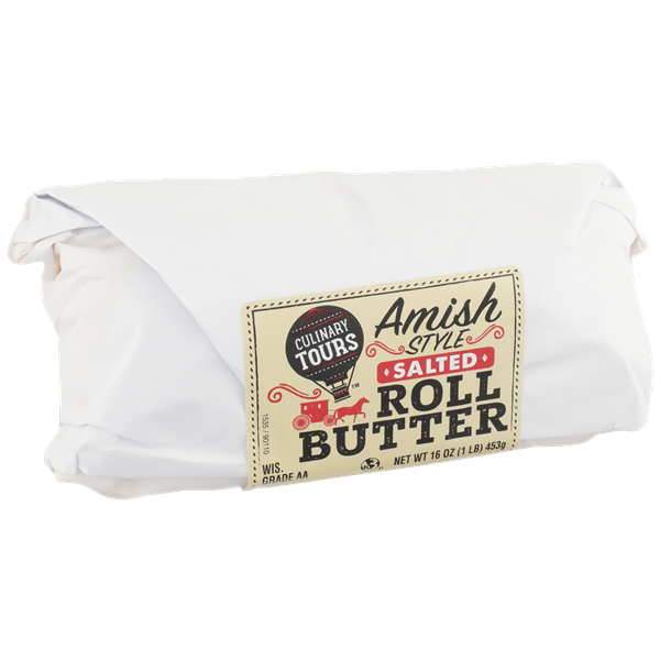 slide 1 of 1, Culinary Tours Salted Amish Style Roll Butter, 16 oz