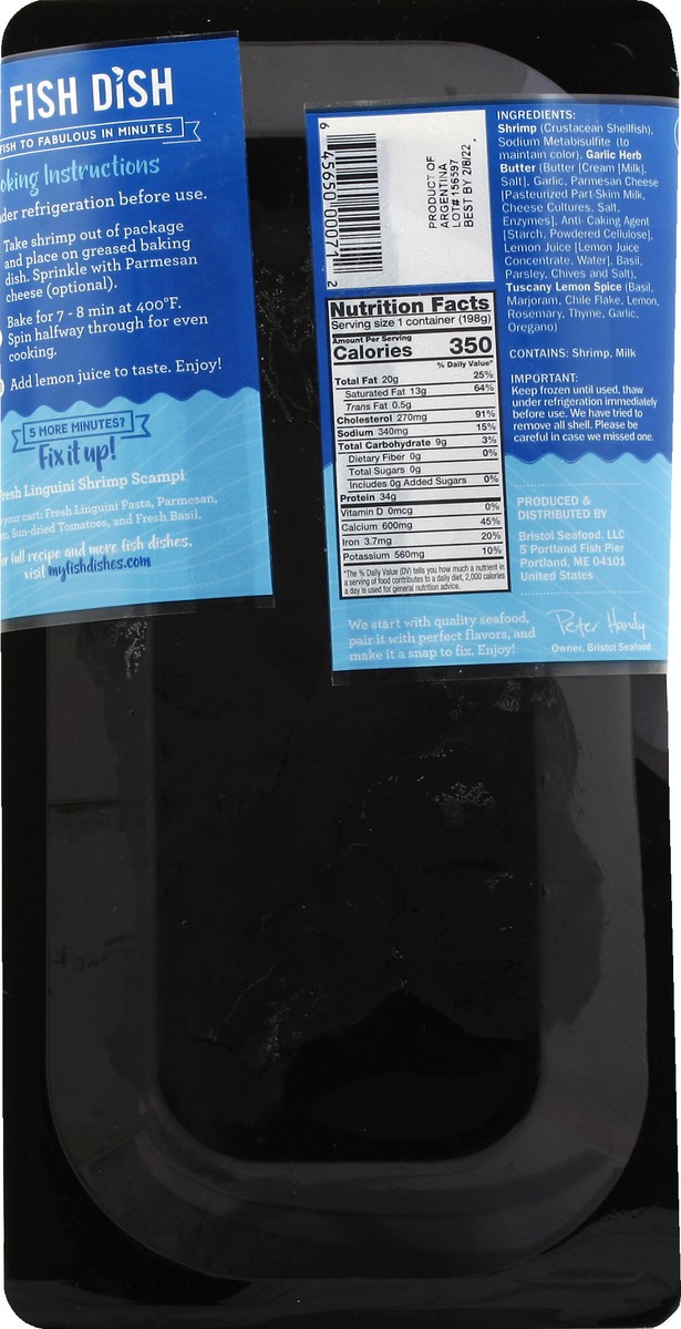 slide 4 of 10, Bristol Brewing Company My Fish Dish Wild Garlic & Herb Butter Shrimp 7 oz, 7 oz