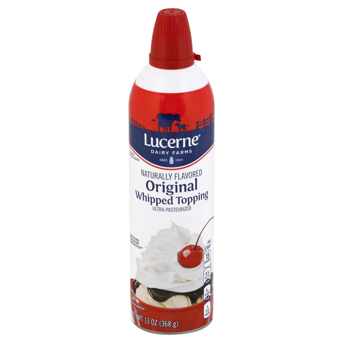 slide 1 of 2, Lucerne Dairy Farms Original Whipped Topping With Real Cream, 13 oz