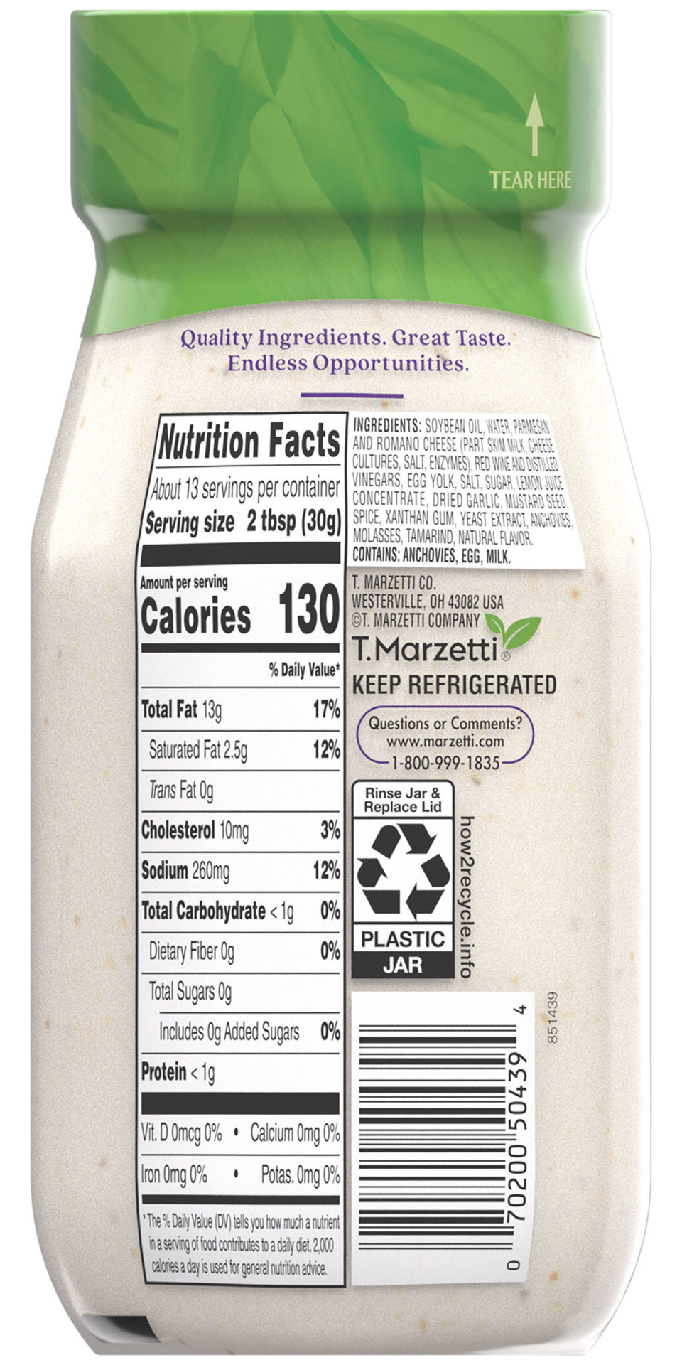 slide 3 of 4, Marzetti Supreme Caesar Dressing 13 fl oz, 13 fl oz