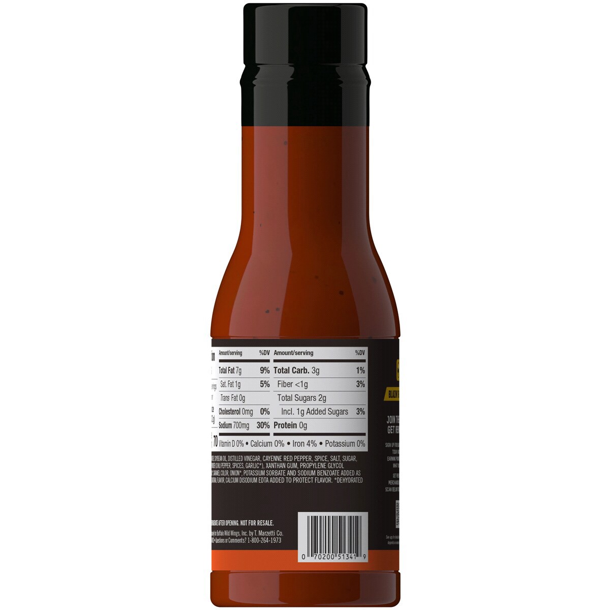 slide 2 of 2, Bww Buffalo Nashville Hot Sauce, 12 oz