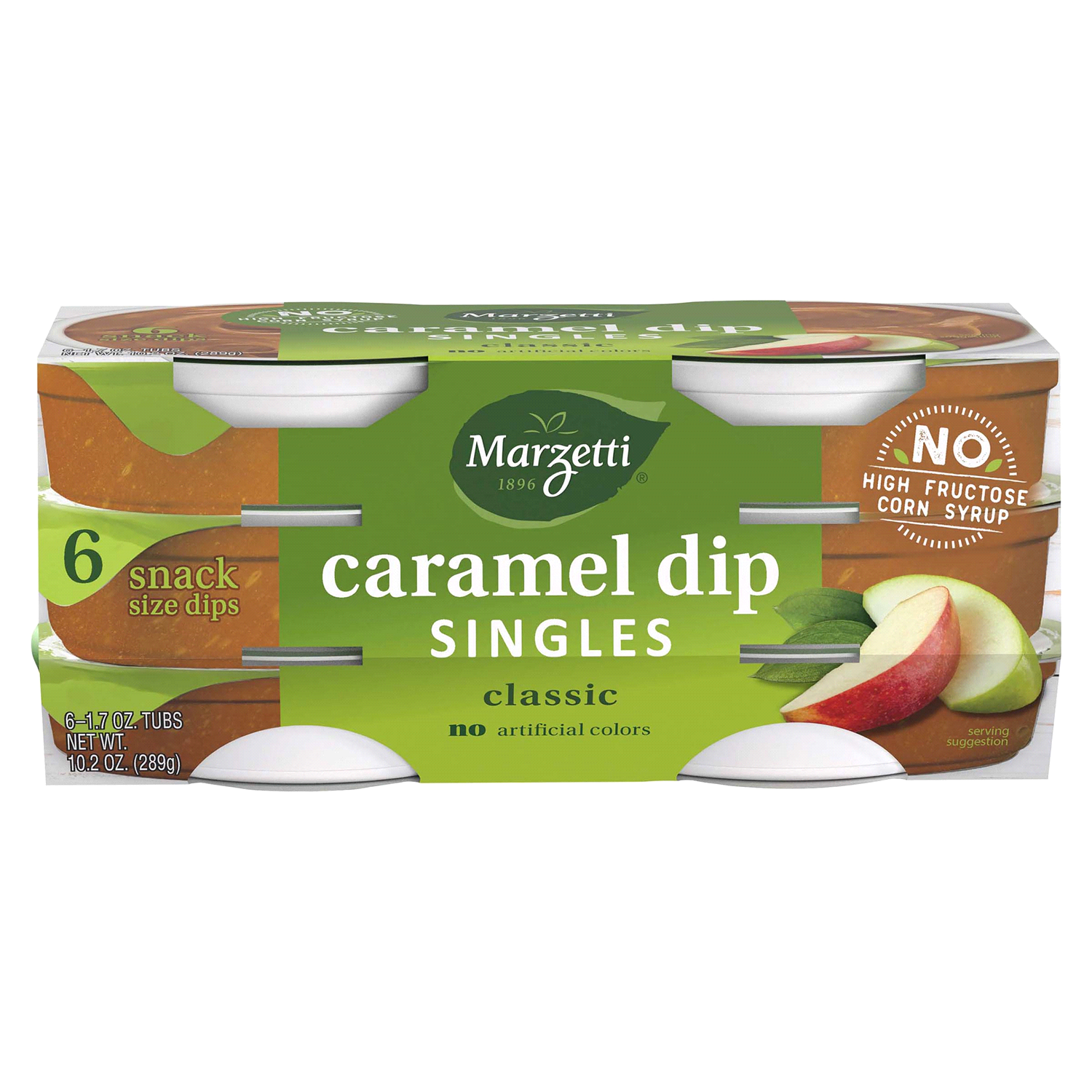 slide 1 of 5, Marzetti Singles Classic Caramel Dip 6 - 1.7 oz Tubs, 6 ct