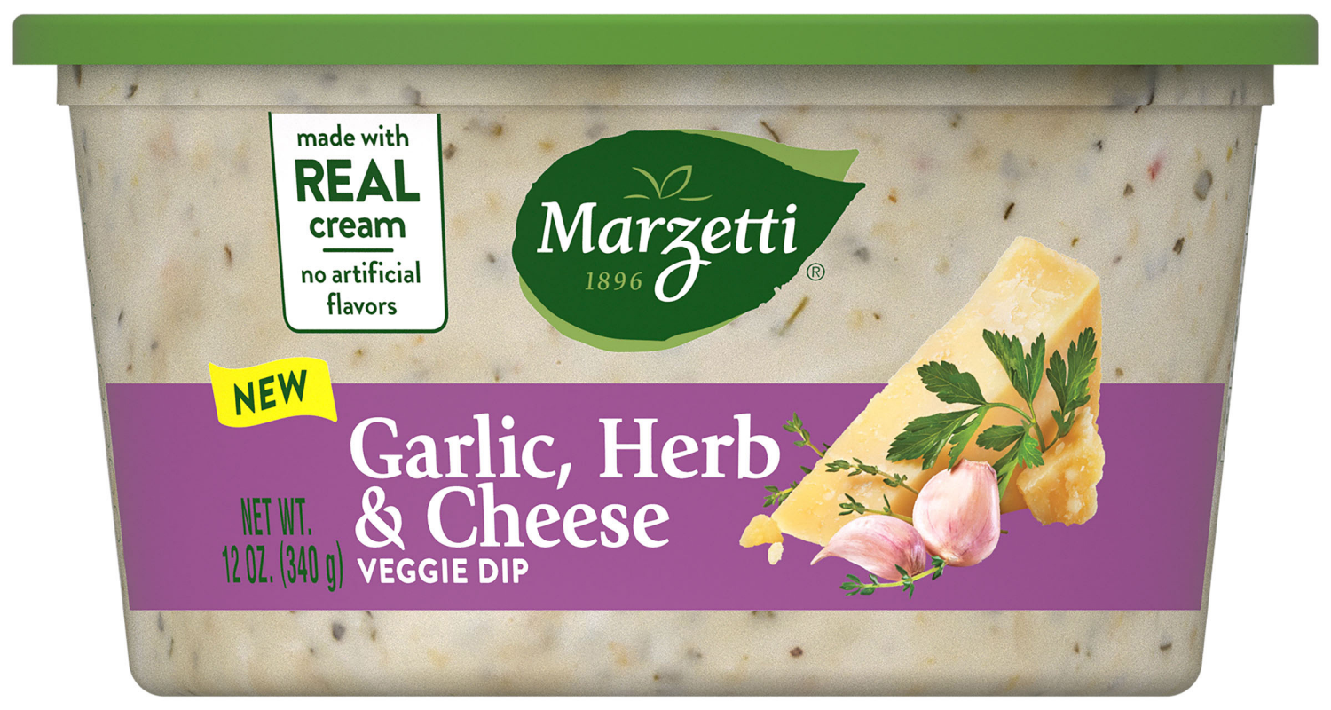 slide 1 of 1, Marzetti Garlic, Herb & Cheese Veggie Dip - 12 oz, 12 oz