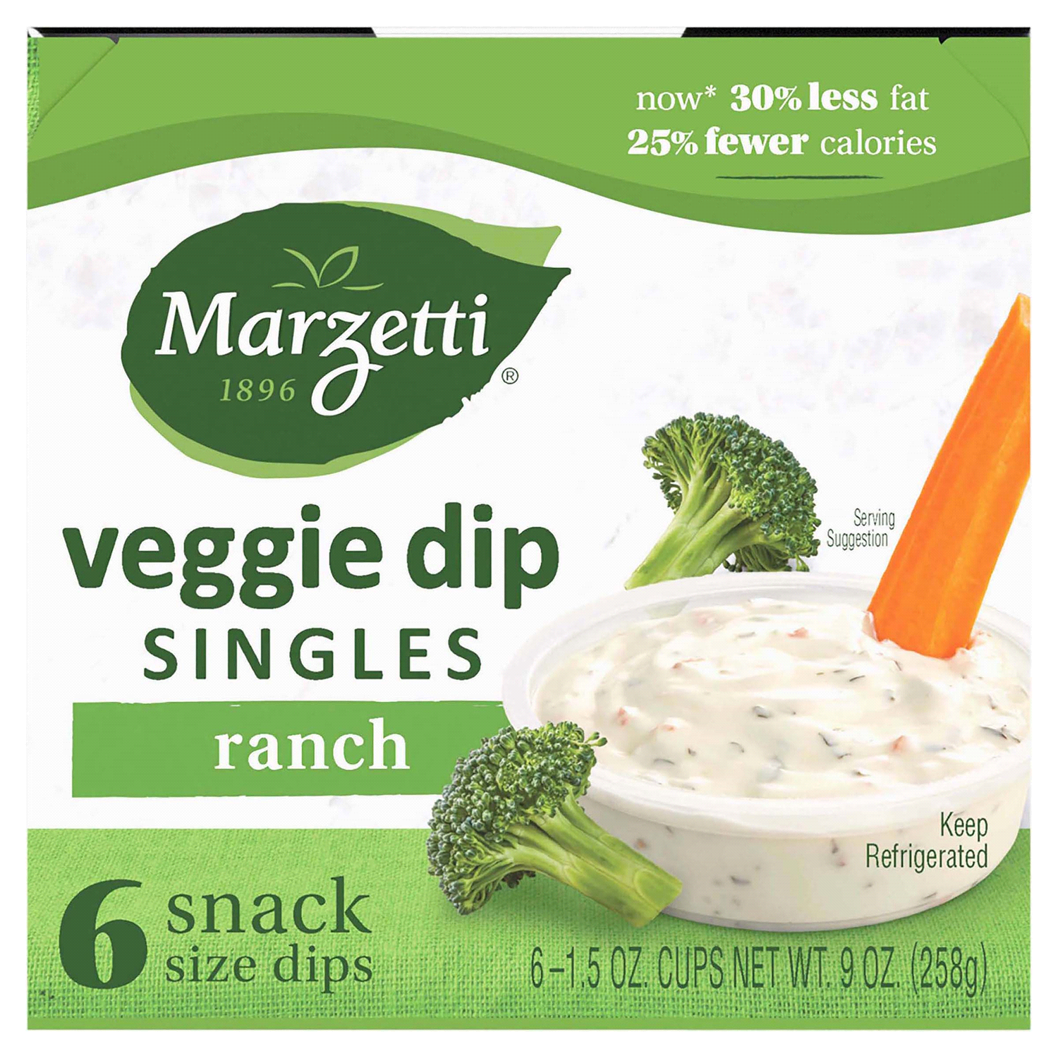 slide 5 of 5, Marzetti Ranch Veggie Dip Singles 6-1.5 oz. Cups, 6 ct