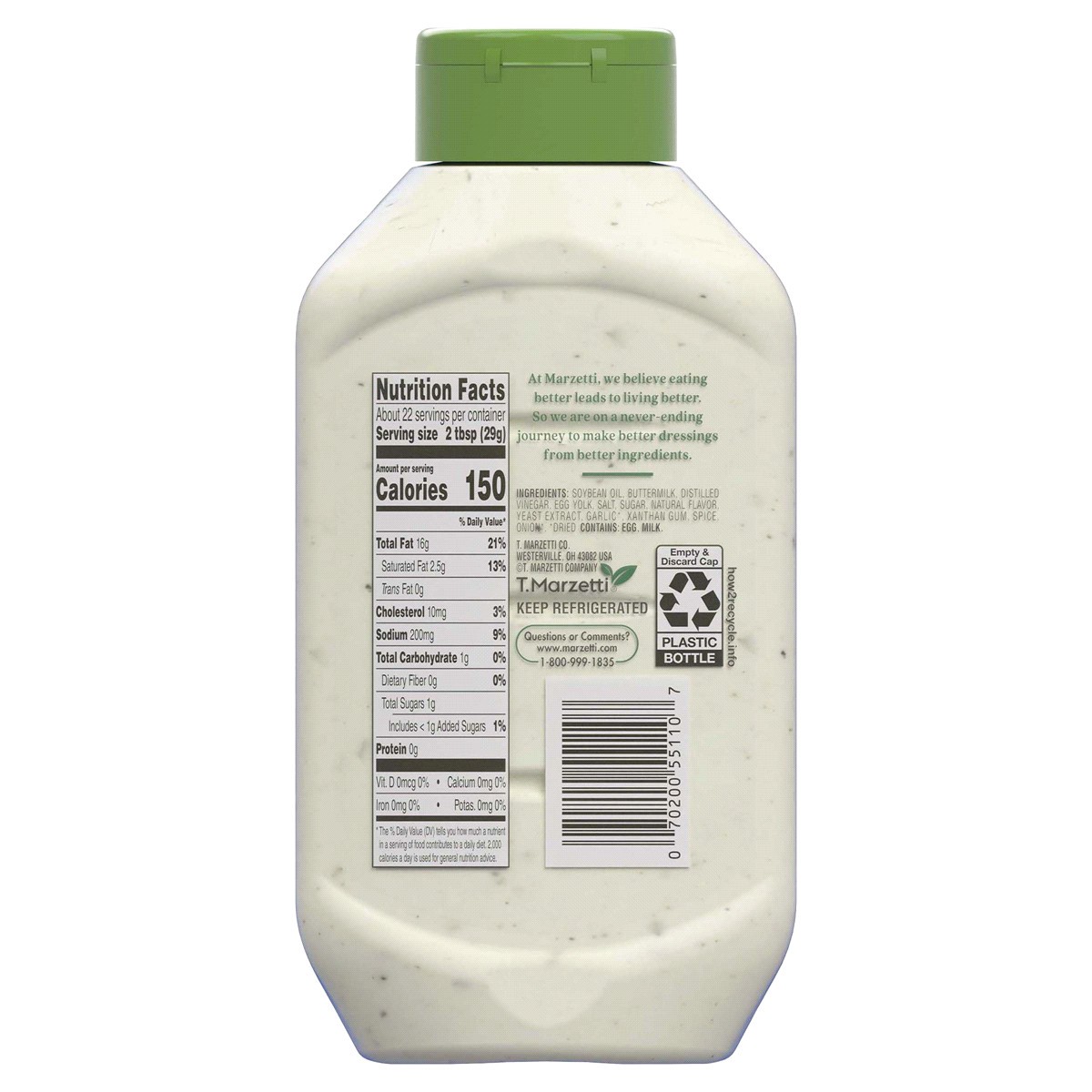 slide 2 of 2, Marzetti Classic Ranch Dressing & Dip 22 fl. oz. Squeeze Bottle, 22 oz