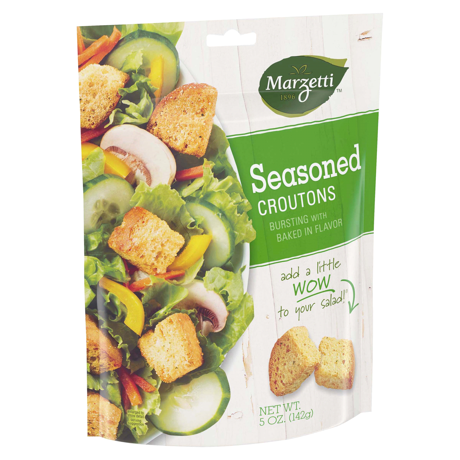 slide 2 of 4, Marzetti Seasoned Croutons 5 oz. Bag, 5 oz