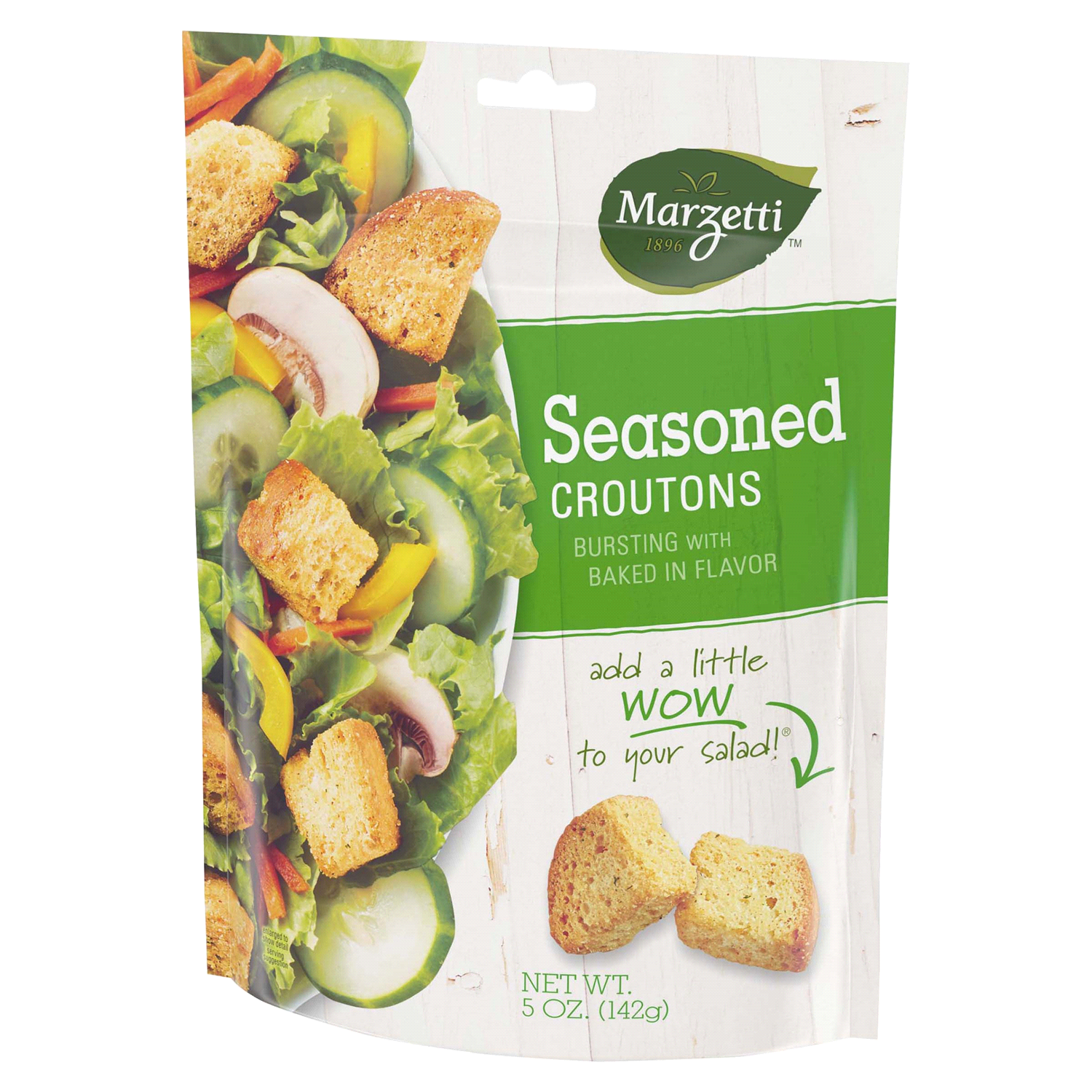 slide 3 of 4, Marzetti Seasoned Croutons 5 oz. Bag, 5 oz