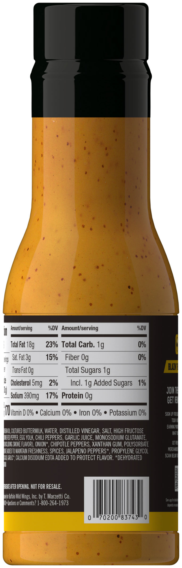 slide 2 of 2, Buffalo Wild Wings Southwestern Ranch 12 fl oz, 12 fl oz