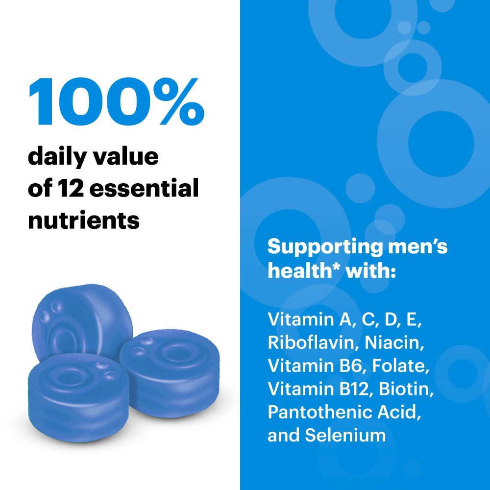 slide 2 of 2, Voost VÖOST, Men's Multivitamin Gummies, Supplement with Vitamin A, B, C, D & Zinc to Support Men's Daily Health*, Men's Chewable Vitamin, Blueberry Pomegranate Flavored, 30 Day Supply - 90 Count, 90 ct