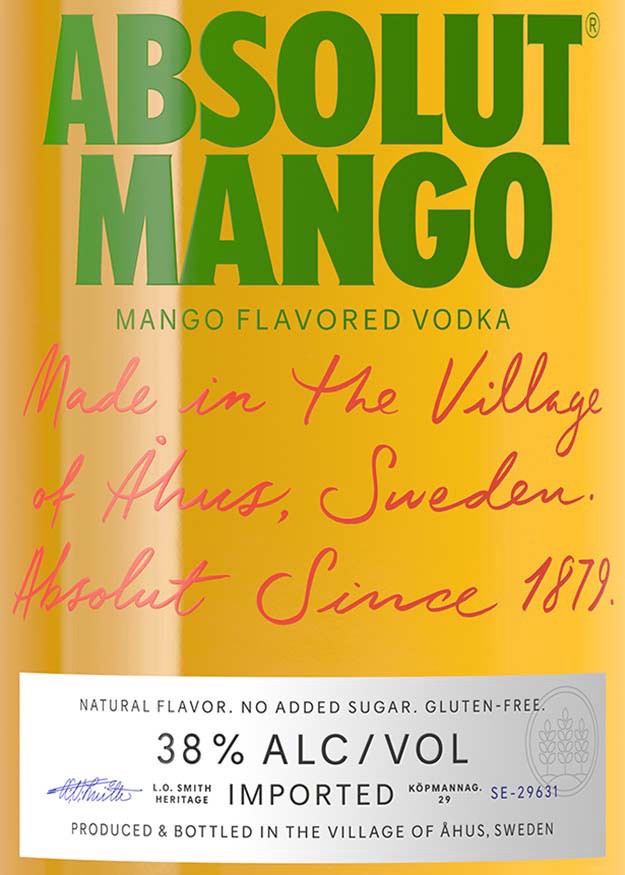 slide 8 of 8, Absolut Mango Flavored Vodka, 750 mL Bottle, 38% ABV, 750 ml
